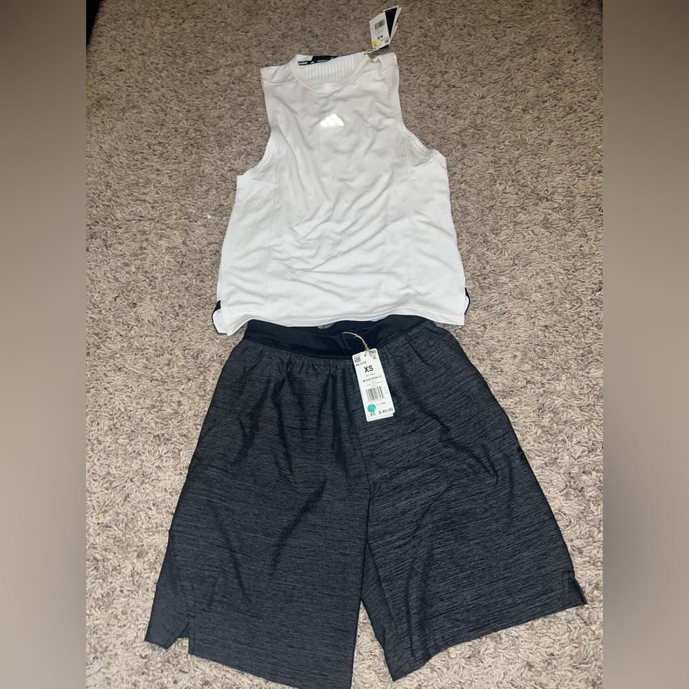 Mens xs adidas set new with tags